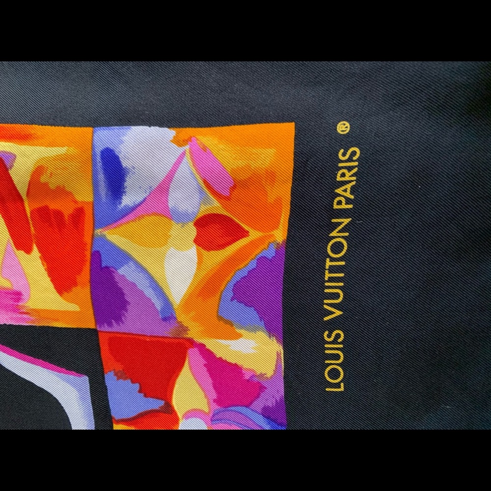 Louis vuitton multicolor mono silk scarf - Picture 3 of 7